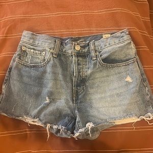 We the free distressed jean shorts